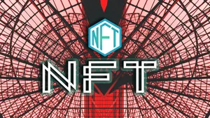 Nft Red Web Art Wallpaper