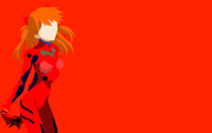 Nge Girl Orange Background Wallpaper