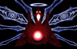 Nge Red And Blue Creature Wallpaper