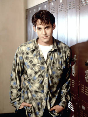 Nicholas Brendon Leaning On Locker Wallpaper