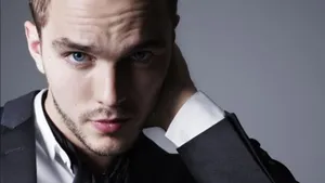 Nicholas Hoult Aesthetic Pose Wallpaper