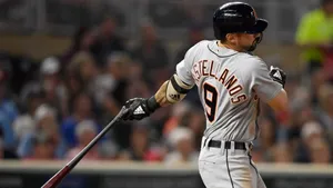 Nick Castellanos After Swinging The Bat Wallpaper