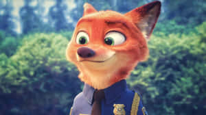 Nick Wilde Zootopia Police Uniform Wallpaper