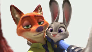 Nickand Judy Selfie Zootopia Wallpaper