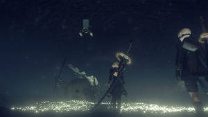 Nier Replicant Glowing Lunar Tears Wallpaper