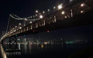 Night Bay Bridge San Francisco Photography Wallpaper