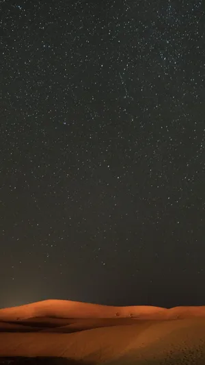 Night Desert Sky View Wallpaper