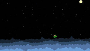 Night Sky 8 Bit Wallpaper