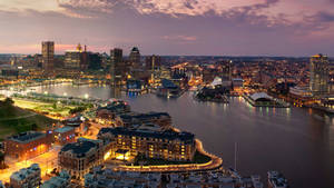 Night Sky In Baltimore Wallpaper