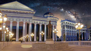 Night Sky In North Macedonia Wallpaper