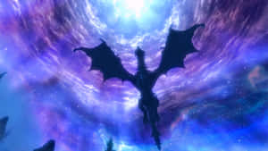 Night Time Skyrim Wallpaper