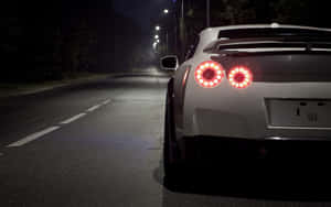 Nighttime Driving Gt-r Desktop Wallpaper