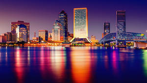 Nighttime Miami Florida Wallpaper