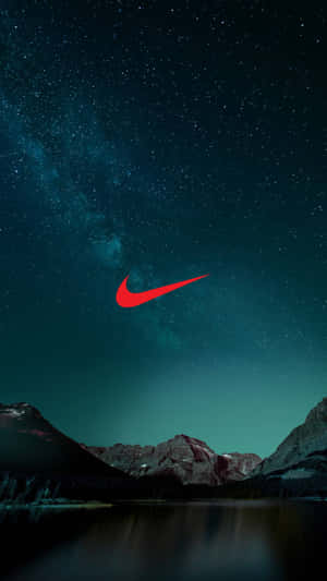 Nike Galaxy Swoosh Logo Night Sky Wallpaper