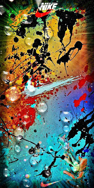 Nike Graffiti Paint Splattered Wallpaper