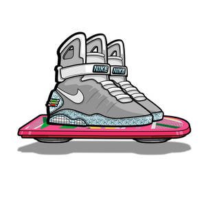 Nike Mag Cartoon Shoe Wallpaper