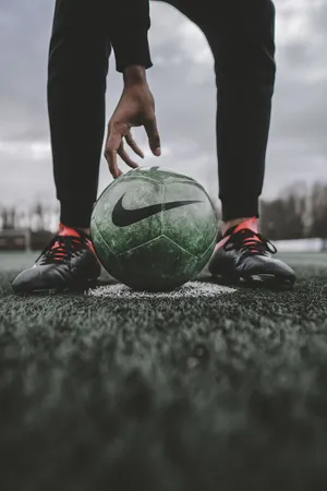 Nike Shoes Football Field Wallpaper