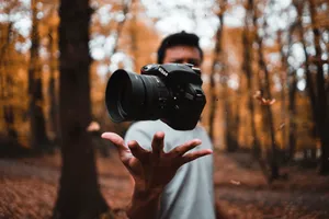 Nikon Floating Dslr Photography Wallpaper