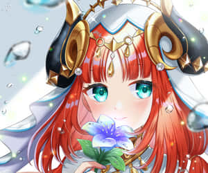 Nilou Flower Genshin Pfp Wallpaper