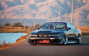 Nissan 180sx Black Car Wallpaper