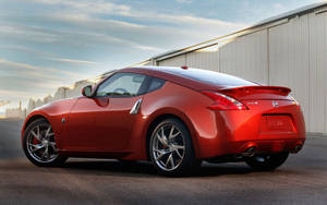 Nissan 350z In Red Wallpaper