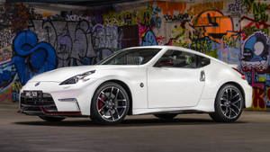 Nissan 370z With Colorful Graffiti Wallpaper