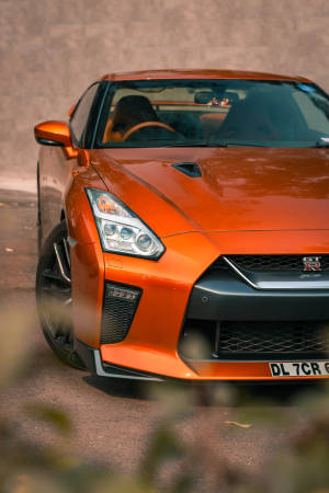 Nissan Gtr Car At Desert Wallpaper