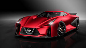 Nissan Red Sports Car Wallpaper