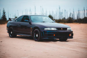 Nissan Skyline Black Sports Cars Wallpaper