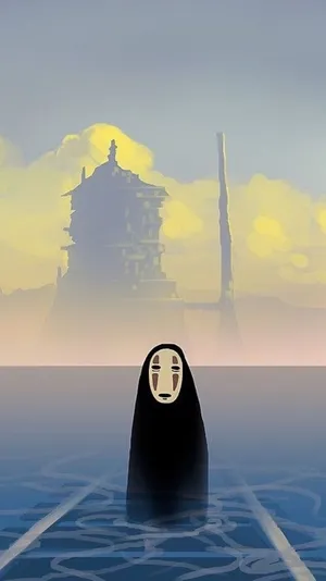 No Face Tracks A Vessel Across The Open Sea Wallpaper