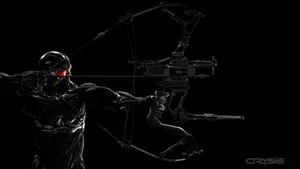 Nomad Drawing His Predator Bow Crysis Hd Wallpaper