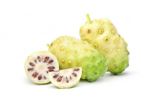 Noni Fruits White Setting Wallpaper