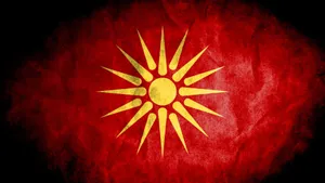 North Macedonia Old Flag Wallpaper