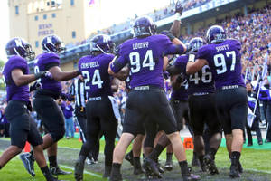 Northwestern University Wildcats On Field Wallpaper