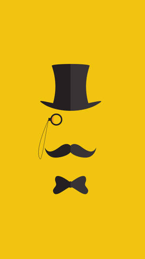 Note 10 Plus Yellow Mustache Wallpaper