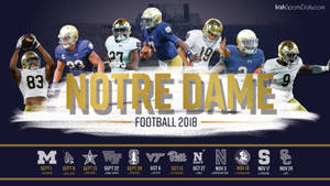 Notre Dame Football: Champions Of The Faith Wallpaper