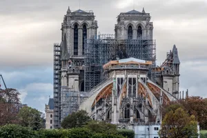 Notre Dame From The Back Wallpaper