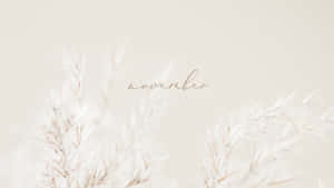 November Desktop White Minimalist Wallpaper