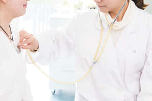 Nursing On Duty With Medical Equipment Wallpaper