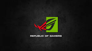 Nvidia And Asus Rog Logo Wallpaper