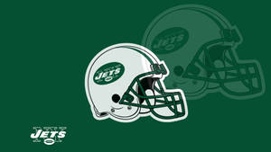 Ny Jets White Helmet Illustration Wallpaper