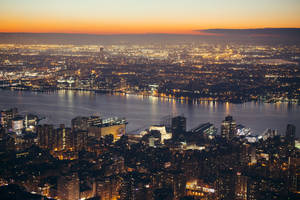 Nyc Bird's Eye View Shot Wallpaper