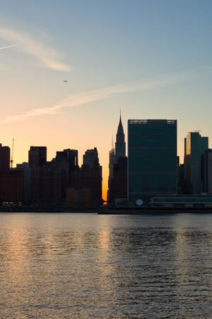 Nyc Manhattanhenge Silhouette Wallpaper