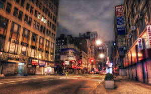 Nyc Streets At Night Wallpaper