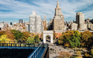 Nyu Park At Daytime Wallpaper