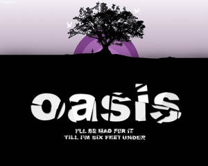 Oasis Tree Wallpaper