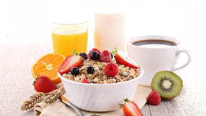 Oatmeal Breakfast Wallpaper