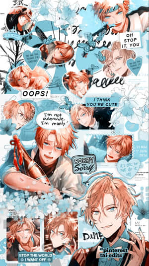 Obey Me Anime Character Collage Wallpaper