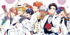 Obey Me Characters Celebration Wallpaper