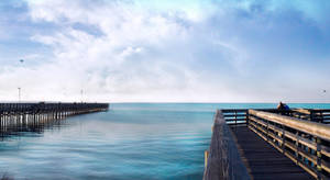 Ocean View Dock Wallpaper